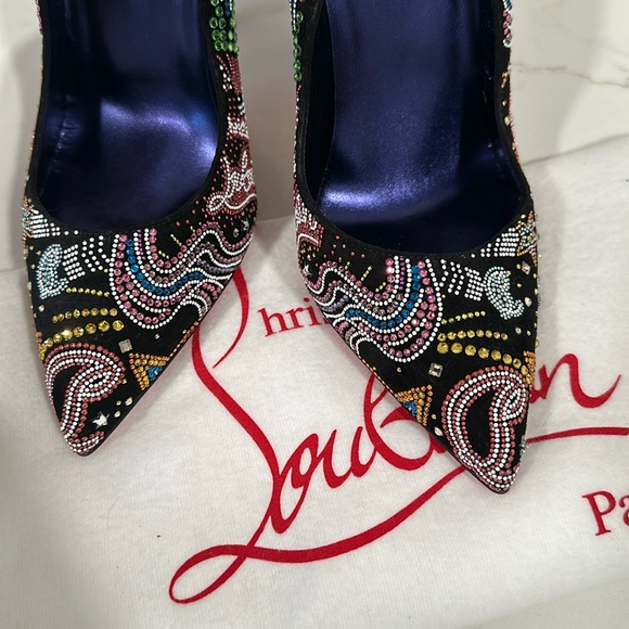 Limited Edition Christian Louboutin hot chick starlight crystal heels - Picture 9 of 12